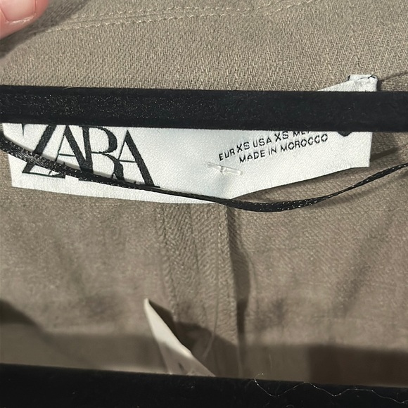 Zara Tan Blazer Jacket - Picture 7 of 9